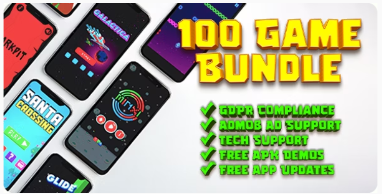 100 Games Dream Bundle - Android Games for Reskin and Publishing